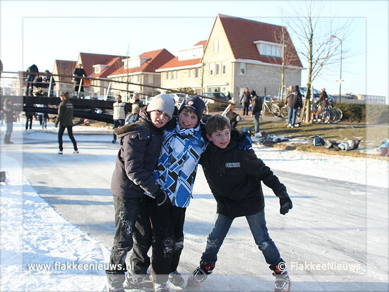 Genieten van het schaatsen
