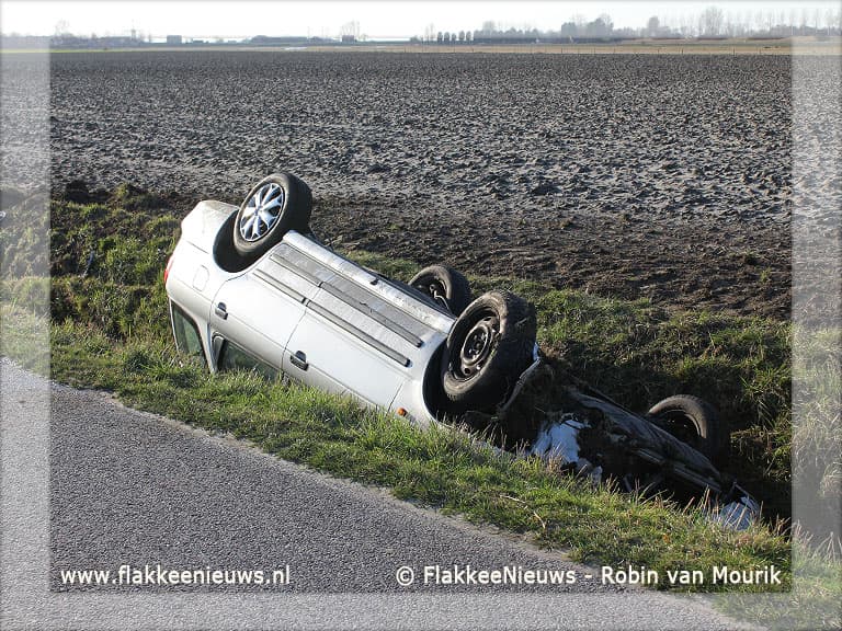 Gewonden bij ongeval in polder Herkingen