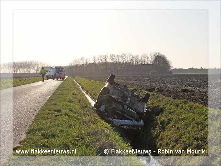 Gewonden bij ongeval in polder Herkingen