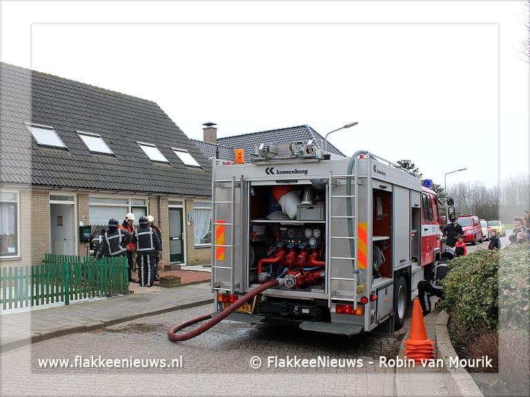 Brand in woning in Stellendam