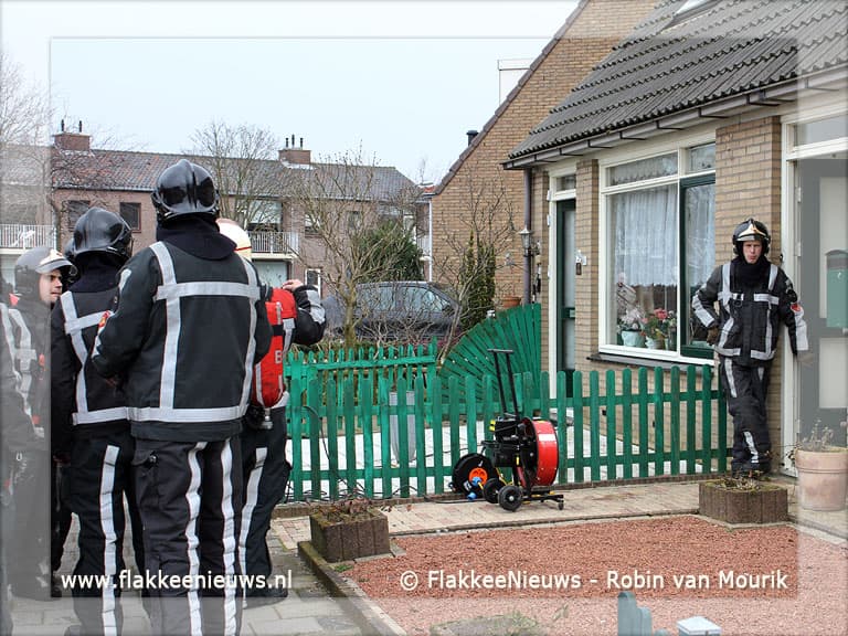 Brand in woning in Stellendam