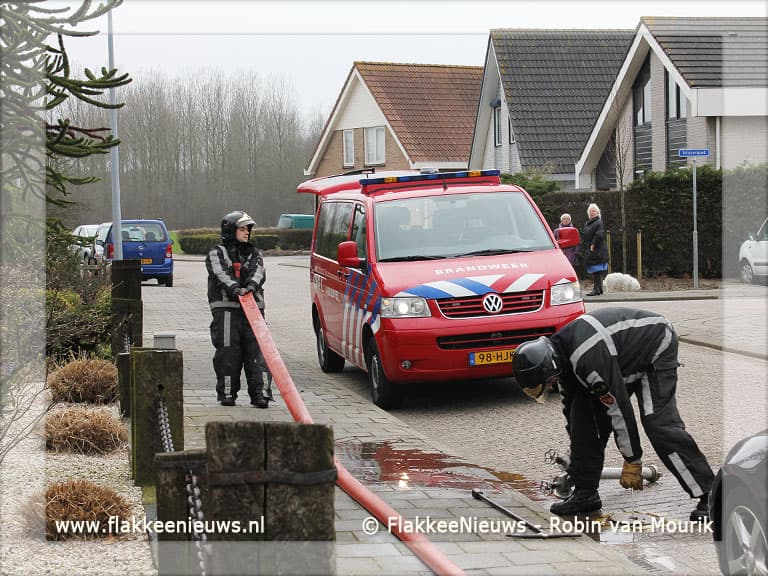Brand in woning in Stellendam