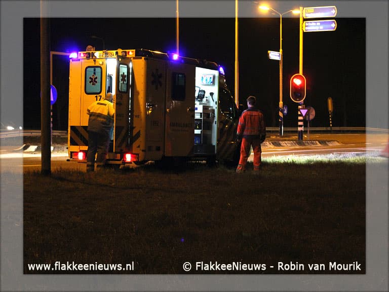 Traumaheli haalt patiënt op in Dirksland