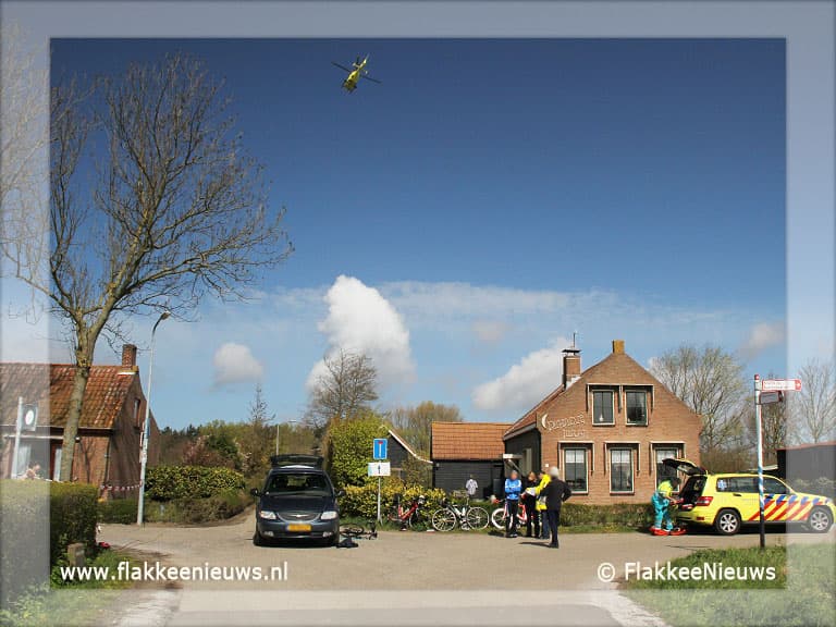 Aanrijding met auto en wielrenners