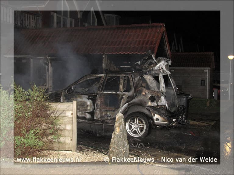 Brandstoftank ontploft bij voertuigbrand