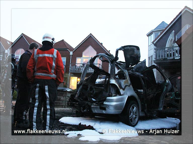 Brandstoftank ontploft bij voertuigbrand