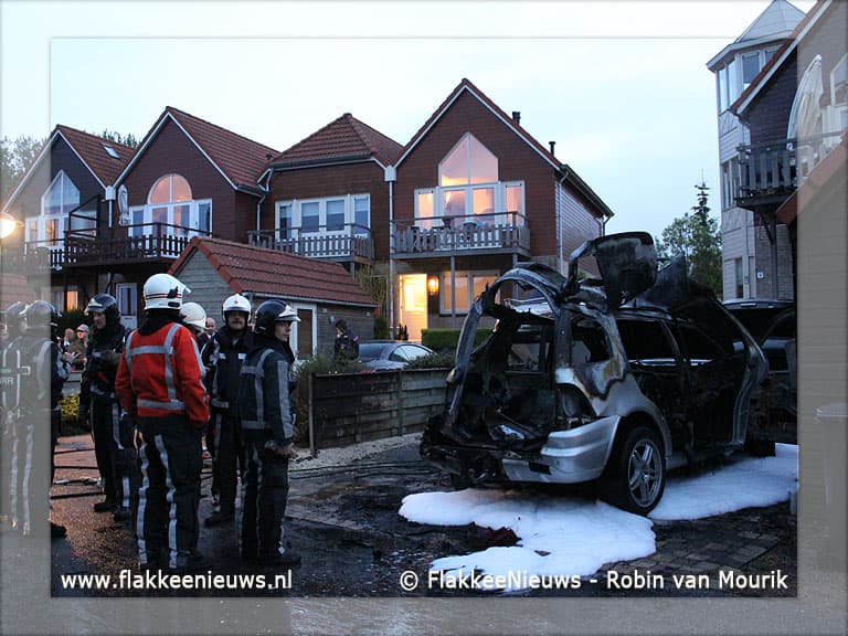 Brandstoftank ontploft bij voertuigbrand