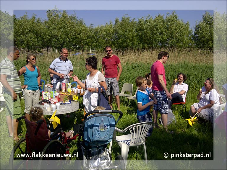 Gezellige drukte op het Pinksterpad