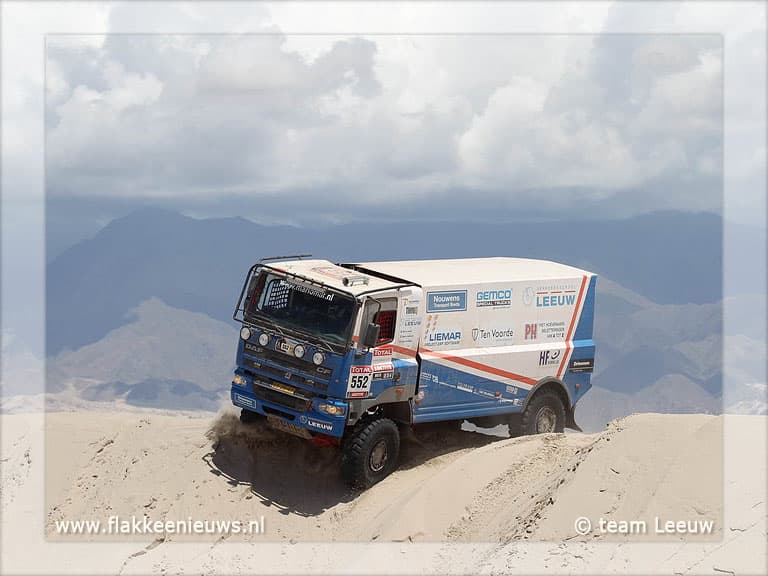 Dakar rally truck komt naar het eiland