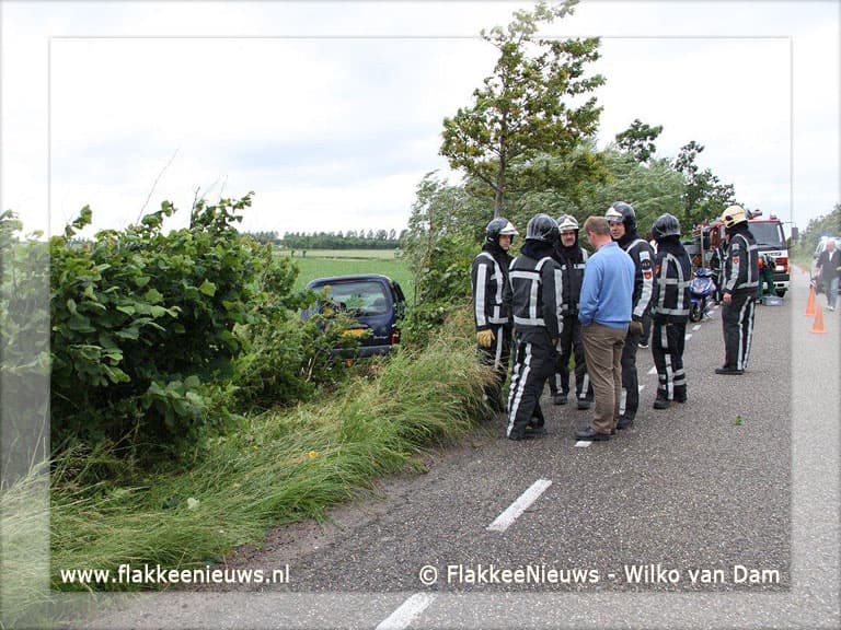 Moeder en twee kinderen met de schrik vrij