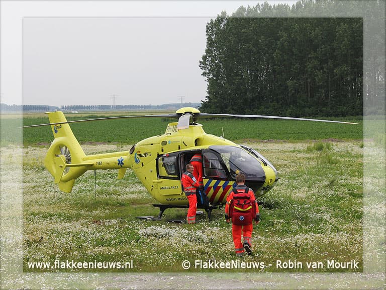 Man gewond na val van ladder