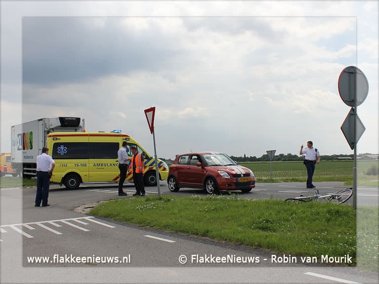 Fietser ernstig gewond na aanrijding