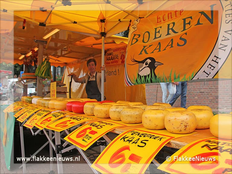 Zonnetje schijnt, drukker op Diekdag