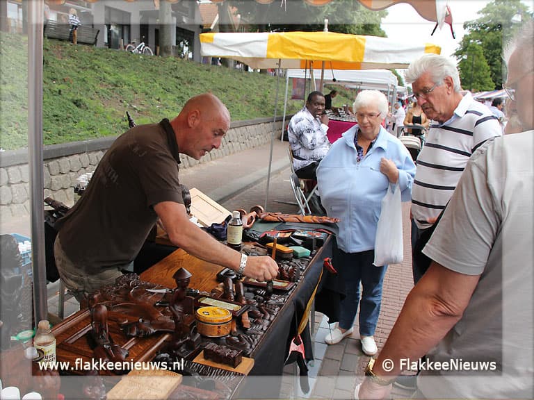 Zonnetje schijnt, drukker op Diekdag