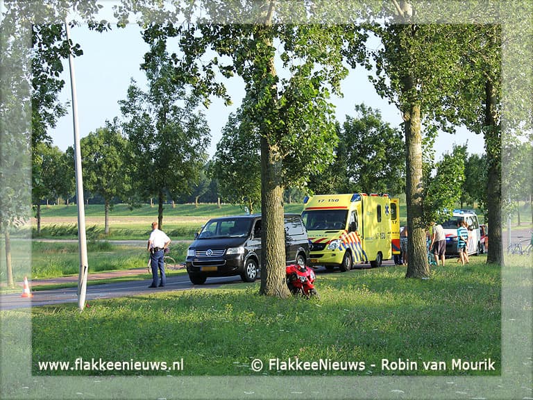 Ongeval met motorrijder in Middelharnis