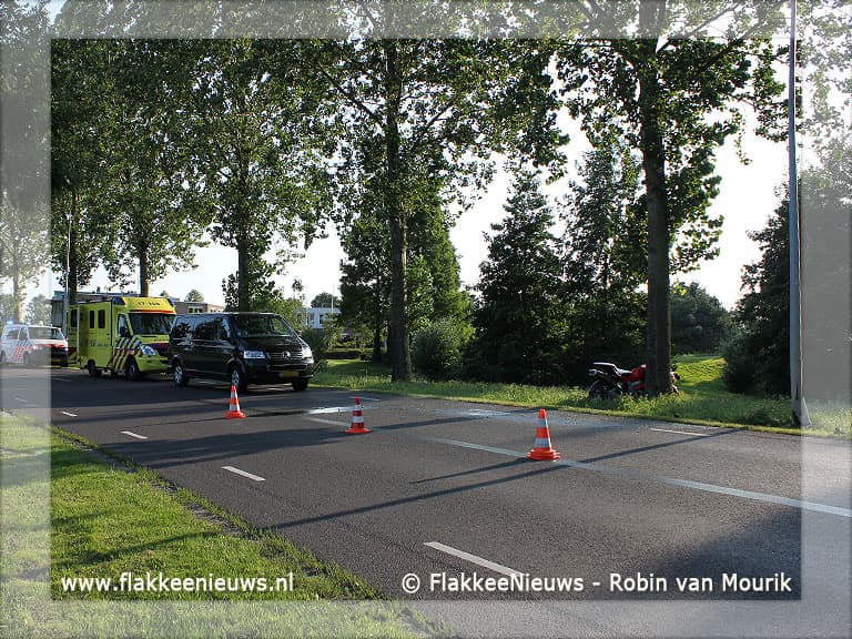 Ongeval met motorrijder in Middelharnis