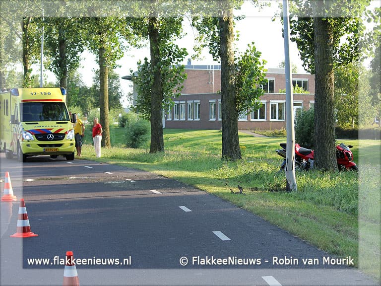 Ongeval met motorrijder in Middelharnis