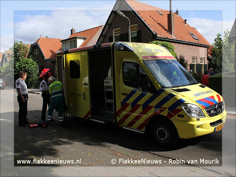 Man gewond na val van hoogte