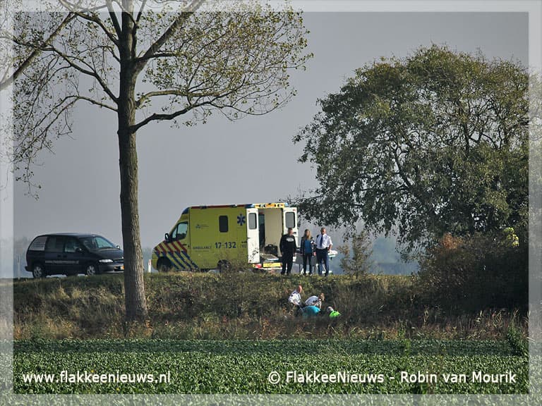 Motorrijder gewond nabij Herkingen