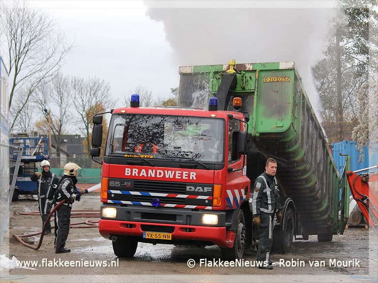 Brand op bouwplaats nieuwe gemeentehuis