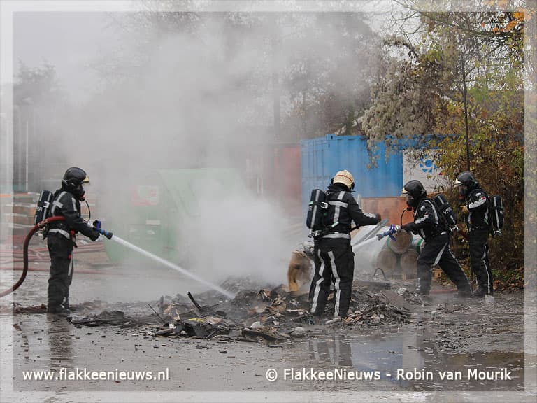 Brand op bouwplaats nieuwe gemeentehuis