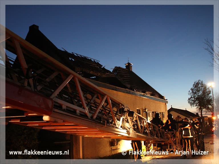 Brand in woonhuis Zuidzijde