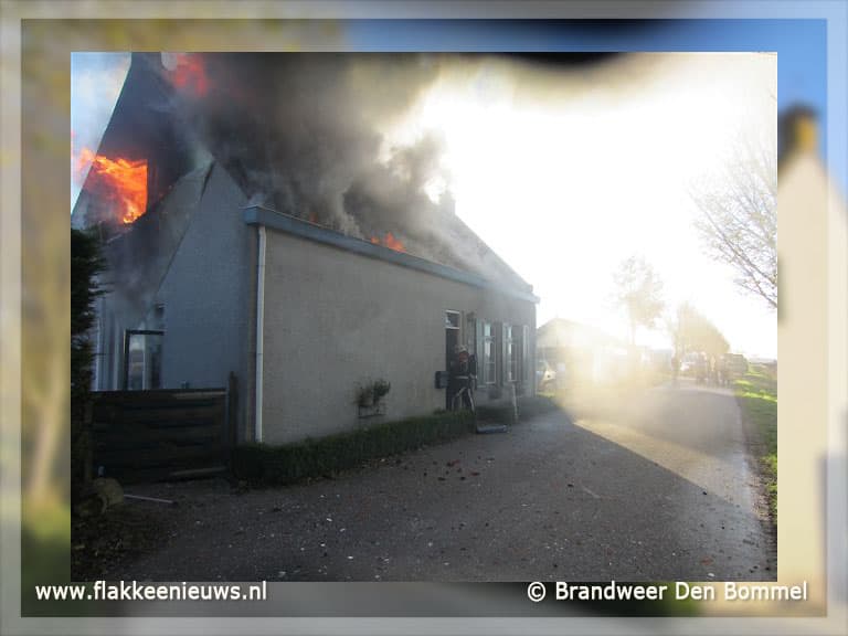 Brand in woonhuis Zuidzijde