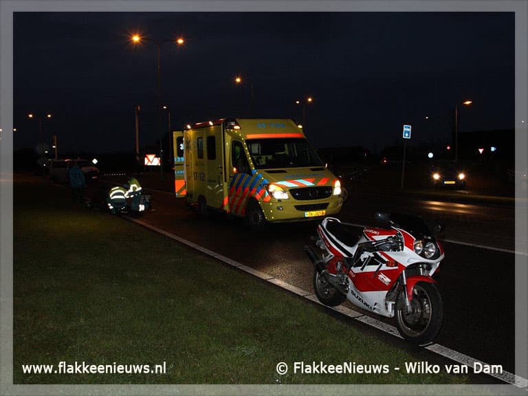 Motorrijder gewond door eenzijdig ongeval
