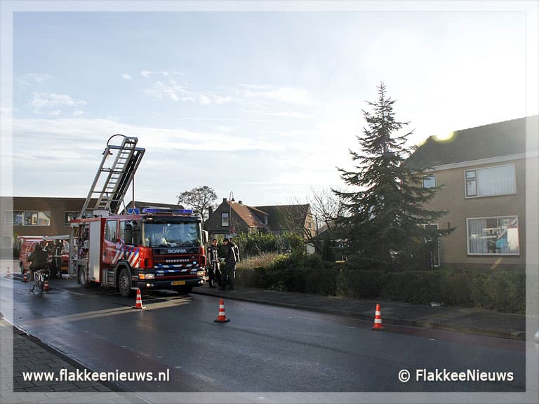 Brand in bijkeuken Ouddorp