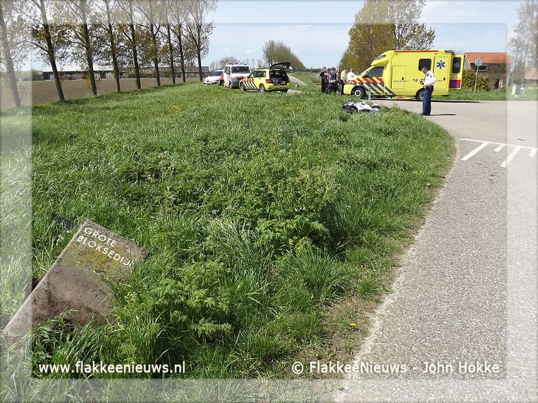 Motorrijder gewond bij Achthuizen