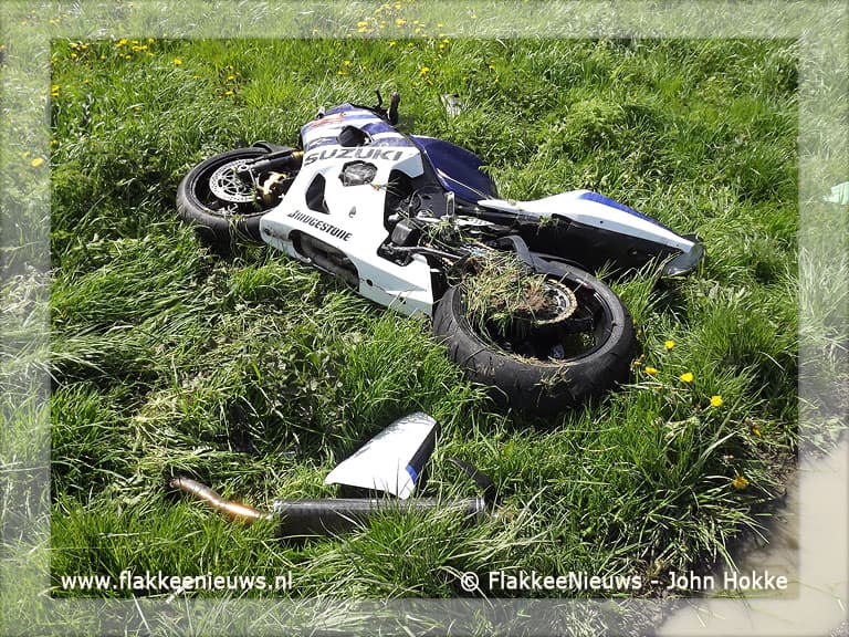 Motorrijder gewond bij Achthuizen