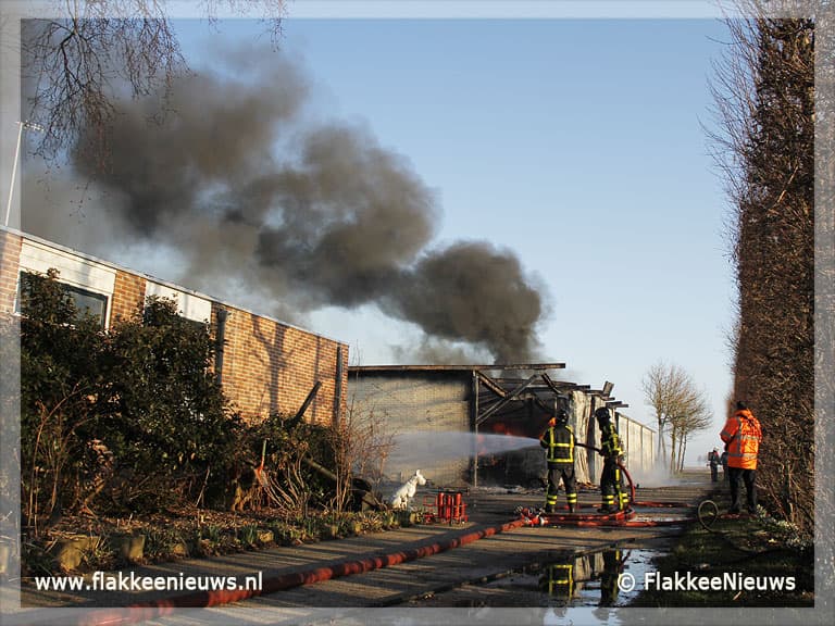 Schuur Melissant in vlammen opgegaan