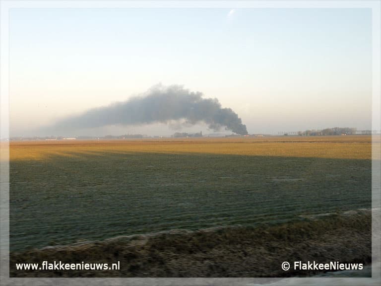 Schuur Melissant in vlammen opgegaan