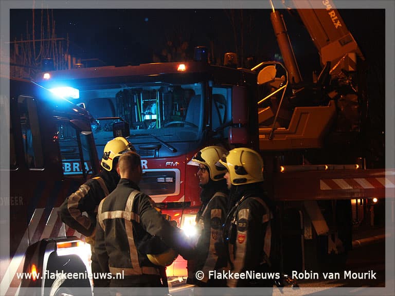 Vuurspuwende schoorsteen in Dirksland