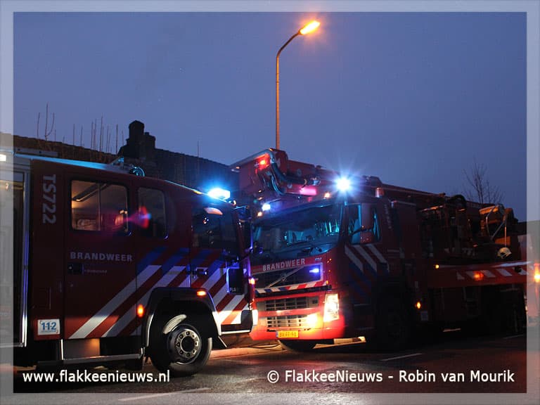 Vuurspuwende schoorsteen in Dirksland