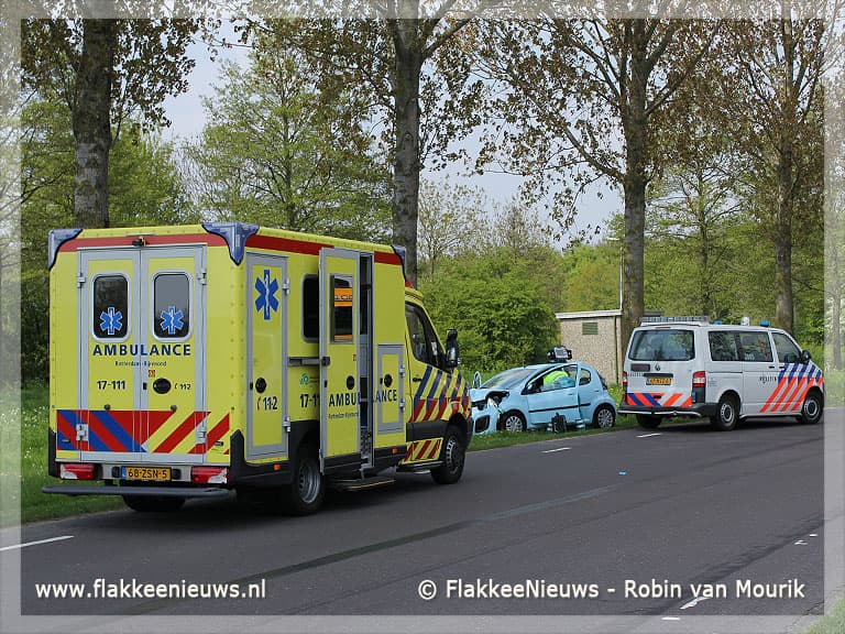 Bestuurder gewond na eenzijdig ongeval