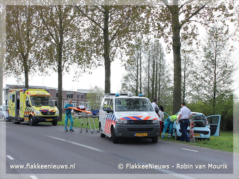 Bestuurder gewond na eenzijdig ongeval