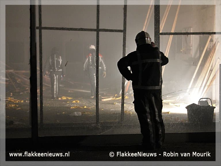 Kleine brand in voormalige Ford garage