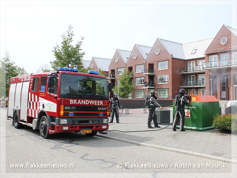 Containerbrand veroorzaakt stankoverlast