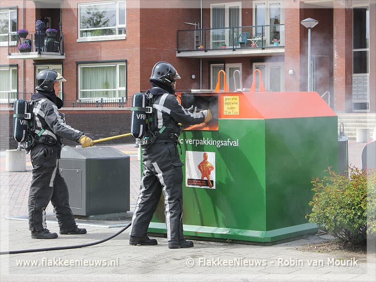 Containerbrand veroorzaakt stankoverlast