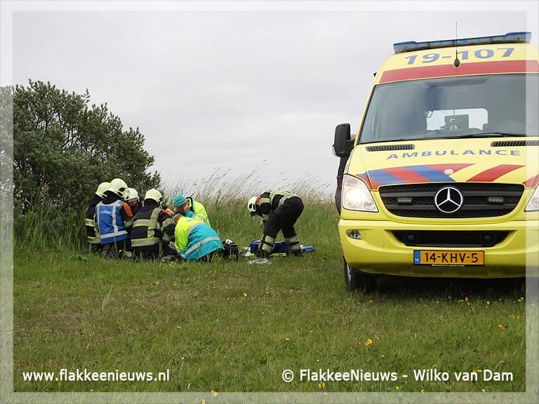 Kitesurfer gewond bij Grevelingendam