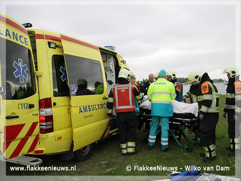 Kitesurfer gewond bij Grevelingendam