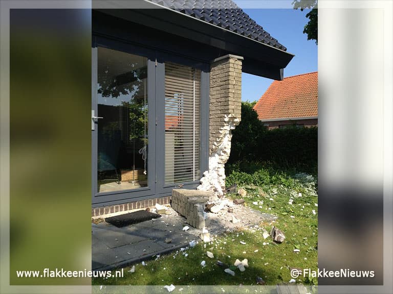 Schade aan woningen door joyriding