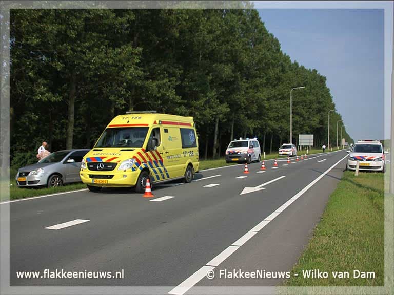 Kop-staartbotsing nabij Oude-Tonge