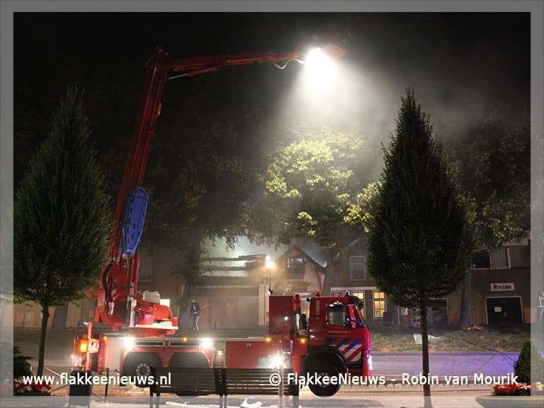 Grote brand Zandpad Middelharnis, twee verdachten