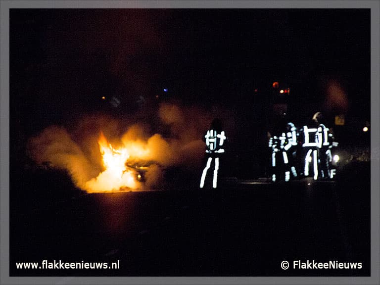 Voertuigbrand Plaatweg Stellendam
