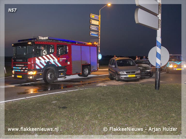 Twee ongevallen op Flakkeese N-wegen