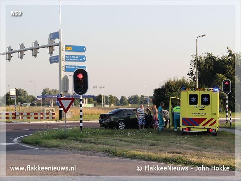 Twee ongevallen op Flakkeese N-wegen