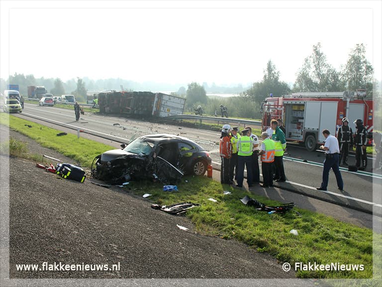 Slachtoffer omgekomen bij ernstig ongeval N59