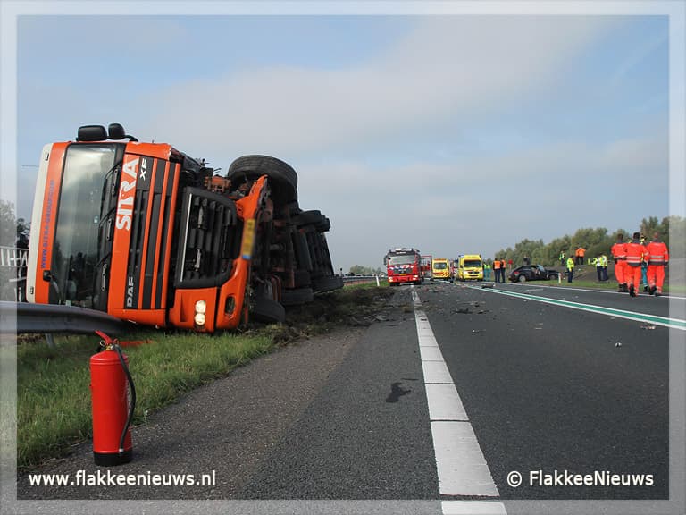 Slachtoffer omgekomen bij ernstig ongeval N59